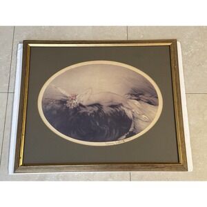 Signed LOUIS ICART VENUS Art Deco Lithograph Nude Woman Framed Lithograph Paris